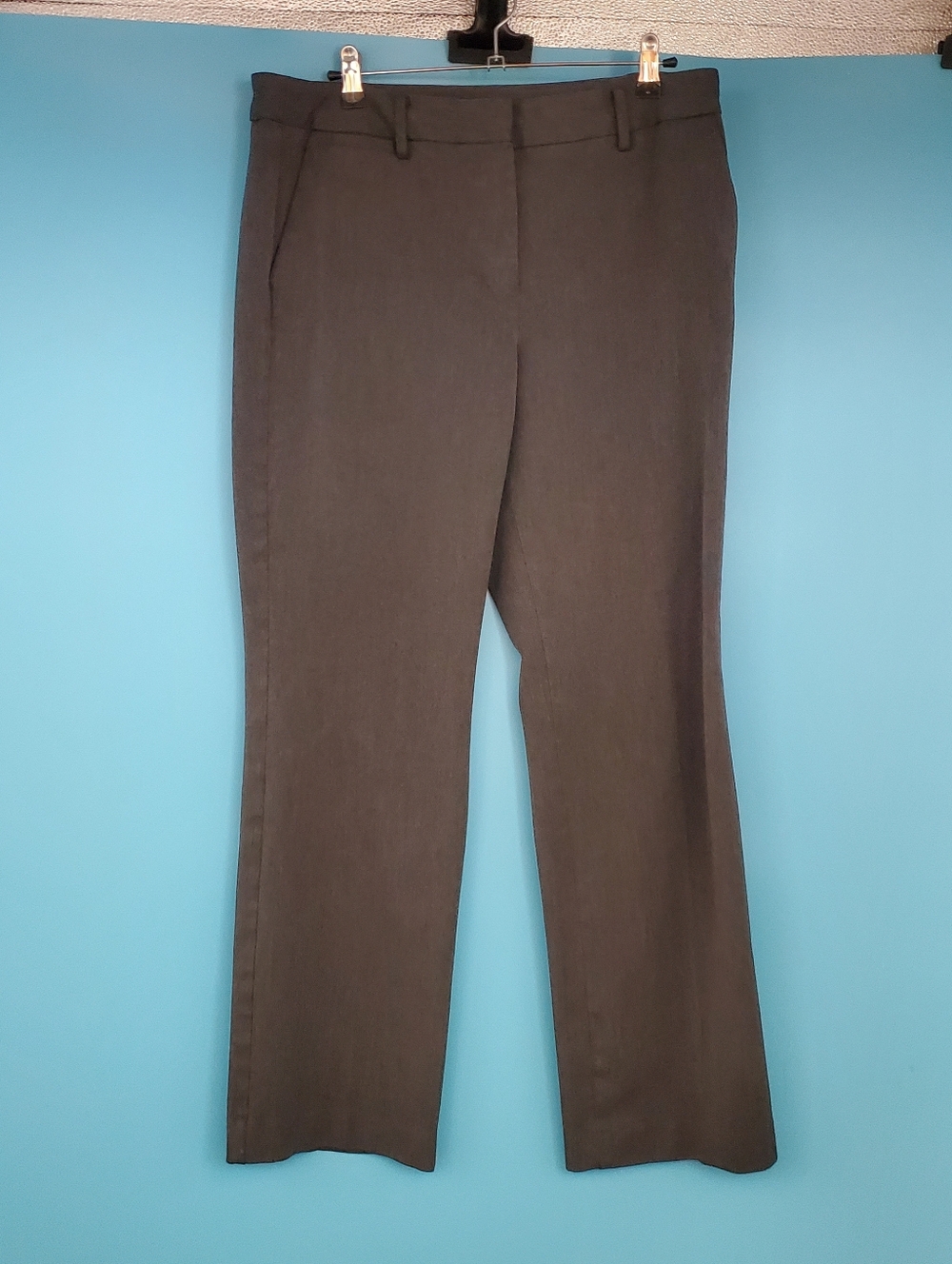 Talbots Trousers Size 12 Barely Boot Dark Gray